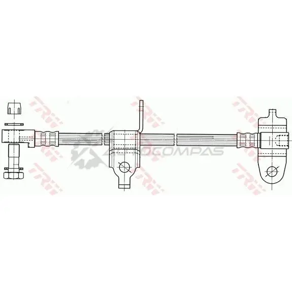 Тормозной шланг TRW 3322937986996 CXEO6 7P phd953 1546684 изображение 1