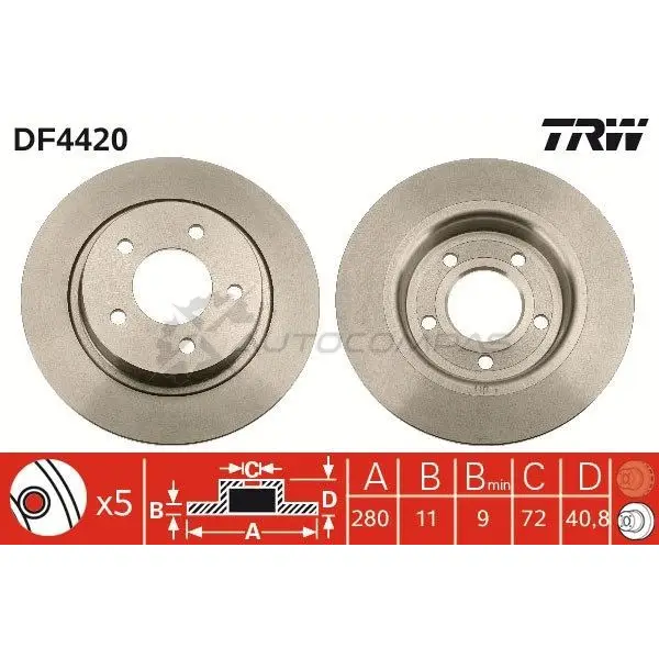 Тормозной диск TRW 1524211 CZEF 4 df4420 3322937473649 изображение 6