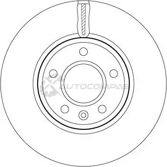 Тормозной диск TRW 3322938101800 df7923 1524957 HP QNX8 изображение 4