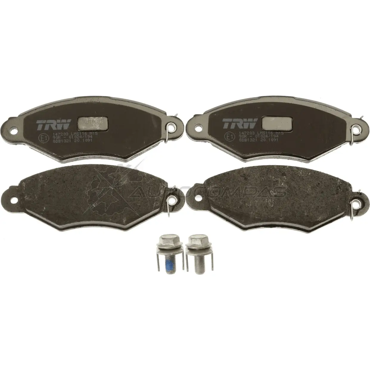Тормозные колодки, комплект TRW N1LLSD3 1527848 gdb1321 2198 0 изображение 5