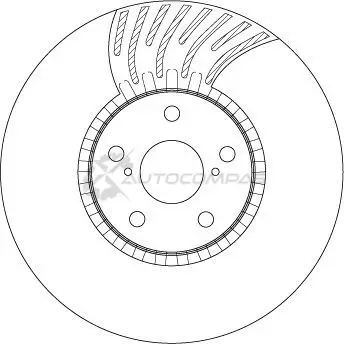 Тормозной диск TRW 3322937928699 1524406 553 Q3X df4856s изображение 7