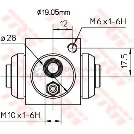 Рабочий тормозной цилиндр TRW bwd119a W 385O 3322937292684 1522025 изображение 1