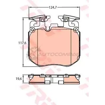 Тормозные колодки, комплект TRW FJAB2Z gdb2147 2 2392 1193967159 изображение 2