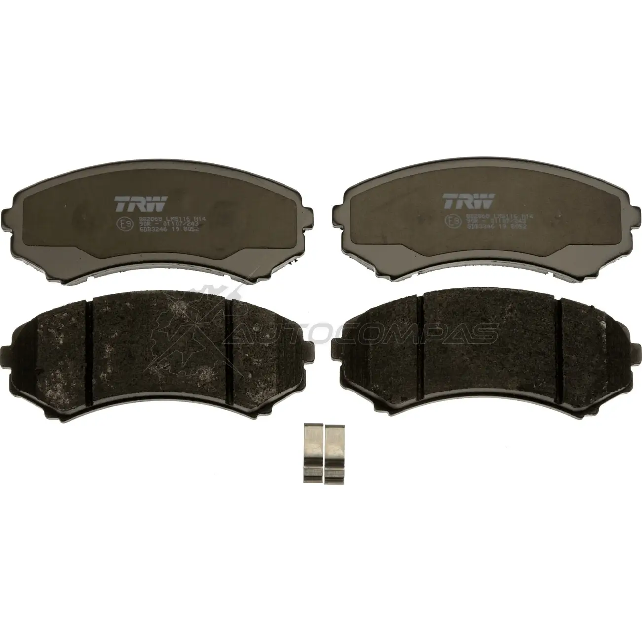 Тормозные колодки, комплект TRW gdb3246 1528968 240 66 GYG8Y3 изображение 6