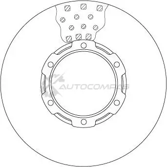 Тормозной диск TRW X08 RY4 3322938160760 df6190bs 1524634 изображение 8