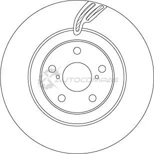 Тормозной диск TRW 1524906 3322938322144 df6792 CH5WO 8A изображение 1