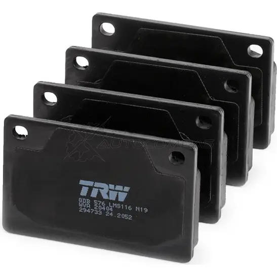 Тормозные колодки, комплект TRW 20404 gdb576 1529629 2 0153 изображение 2