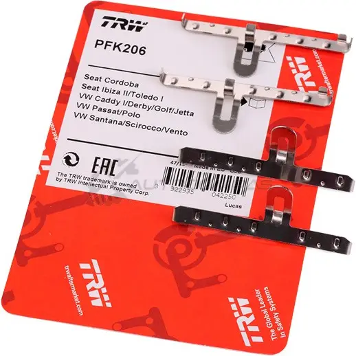 Скрипуны тормозных колодок TRW 1544048 JRYX 0D pfk206 3322935042250 изображение 1