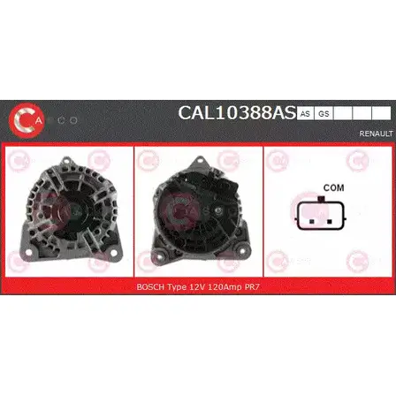 Генератор CASCO QKZ0 T9 C0TCF 1232256273 CAL10388AS