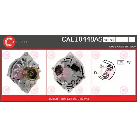 Генератор CASCO 1232257217 52LL1 N K4K9CH CAL10448AS