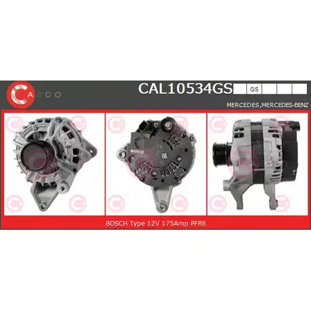 Генератор CASCO 1232258243 CAL10534GS M QS50 QBZKVWH