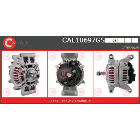 Генератор CASCO 1232260797 8NCK30 CAL10697GS 9RIEWI G изображение 0