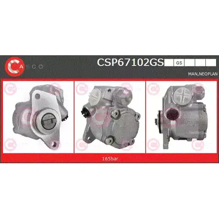 Гидроусилитель, насос гур CASCO CSP67102GS 7J HDV 1232346335 BVRKE10