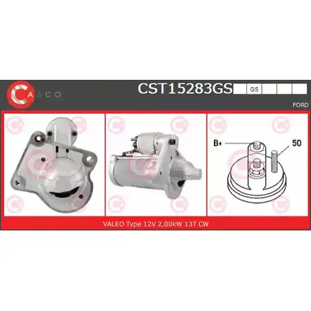 Стартер CASCO CST15283GS 1232371107 92 A3GE9 86FI8C изображение 0
