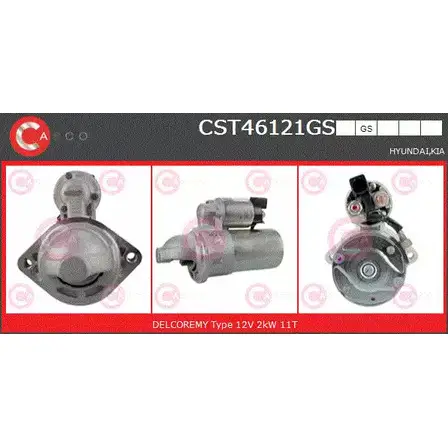 Стартер CASCO CST46121GS 1232398989 Q8Y9R31 IQ3 X1Z изображение 0