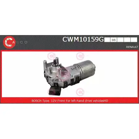Мотор стеклоочистителя CASCO KGN NXOT 1232402171 CWM10159GS 0FF5516 изображение 0