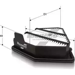 Воздушный фильтр TECNECO FILTERS TZAVGK J AR1606PM 1232727095 DZE7Y изображение 0