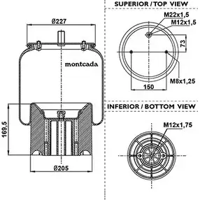 Пневмобаллон MONTCADA FBB6 5 QRAP8Q 1232786203 0163485 изображение 0