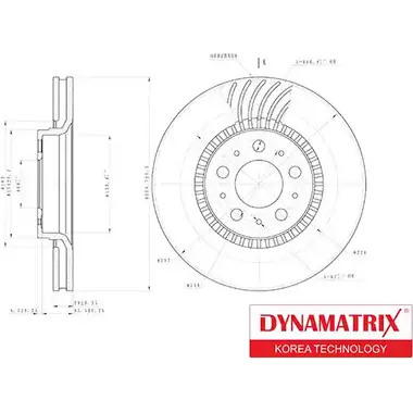 Тормозной диск DYNAMATRIX T OE1NS 1232904674 DBD1078 ZXF9W3 изображение 0
