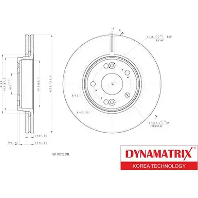 Тормозной диск DYNAMATRIX DBD1182 1232905888 7G5WKS 4 UBL10 изображение 0