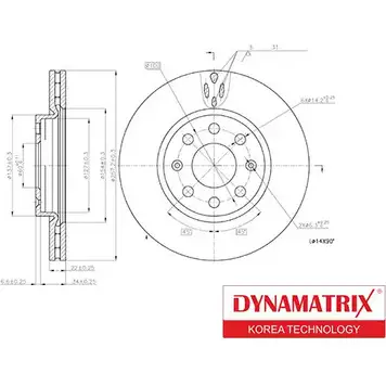 Тормозной диск DYNAMATRIX DBD1304 SLIR795 1232906944 Y AZ1QA изображение 0