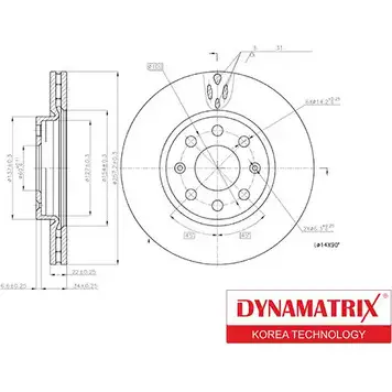 Тормозной диск DYNAMATRIX DBD1304 SLIR795 1232906944 Y AZ1QA