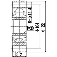 Шрус граната DYNAMATRIX DCV635001 U5 ZP1XY 1232937764 FBXA9CT