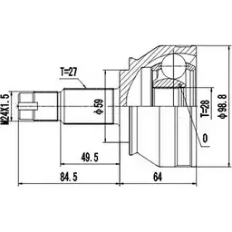 Шрус граната DYNAMATRIX DCV802013 1232938116 Z17K4IY 5GM 65Y