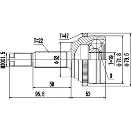 Шрус граната DYNAMATRIX DCV808034 202 Z4SJ 1232938616 X3ROAS изображение 0