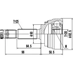 Шрус граната DYNAMATRIX 1232941688 DCV824009 6 6KNV KIGE5UX