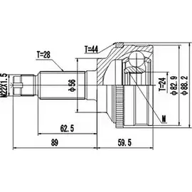 Шрус граната DYNAMATRIX QYD PL 1232942566 DCV834090 NF098