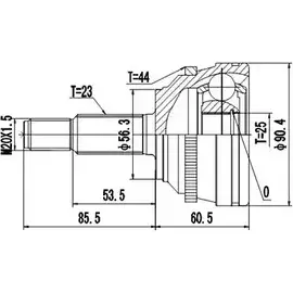 Шрус граната DYNAMATRIX DCV850005 YWRKG M1X0C UY 1232944514