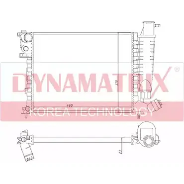 Радиатор охлаждения двигателя DYNAMATRIX 9L YHV DR613671 I27E1 1232969456 изображение 0