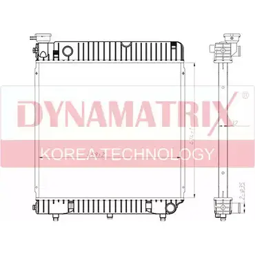 Радиатор охлаждения двигателя DYNAMATRIX DR62635 1232970026 CQCMFY LH6Z4 AN