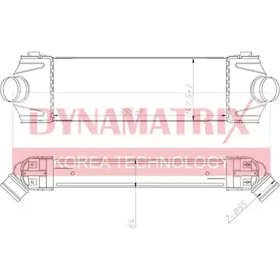 Радиатор охлаждения двигателя DYNAMATRIX N3T2SPX 1R 4JZR 1232971114 DR67022 изображение 0