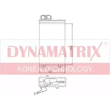 Радиатор печки, теплообменник DYNAMATRIX M3EUI DR72935 6C A6N6 1232971428 изображение 0