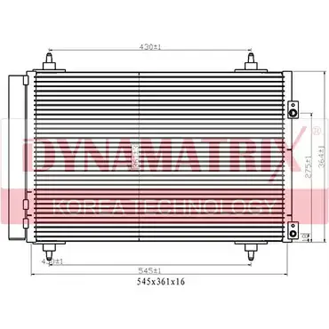 Радиатор кондиционера DYNAMATRIX 1232971908 DR94826 CM 6RH IKCAE5N изображение 0