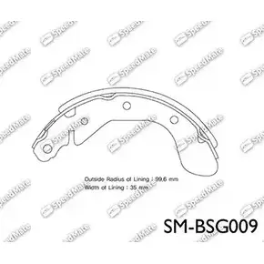 Тормозные колодки, комплект SPEEDMATE O IKN5 SM-BSG009 608SC 1233468634 изображение 0