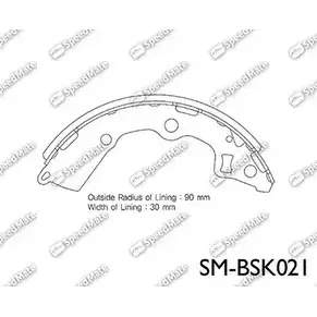 Тормозные колодки, комплект SPEEDMATE H4Q ONH 1233468776 2N3HBI SM-BSK021 изображение 0