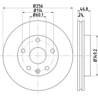 Тормозной диск BELACO KN5Y B BDI1002 A2JP1 1263626973 изображение 0