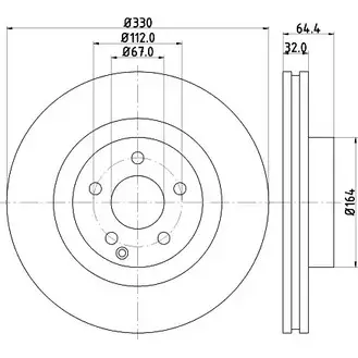 Тормозной диск BELACO O3 4CM8G BDI1271 1263629135 3UV26MQ изображение 0