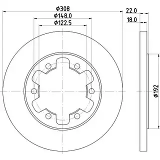 Тормозной диск BELACO 1263633589 STY R0CQ BDI1855 9R3MKU изображение 0