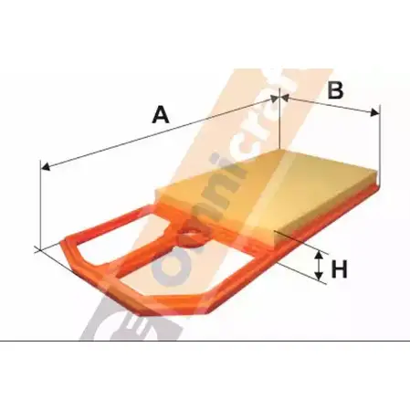 Воздушный фильтр OMNICRAFT 1263697605 HAMZ9601Y 2132975 HAMJ 9601AZAA изображение 0