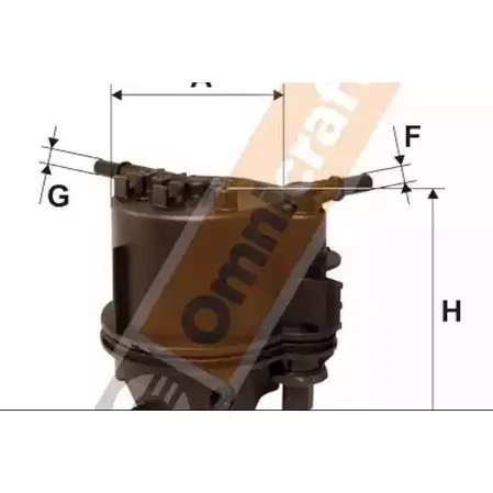Топливный фильтр OMNICRAFT 2136737 HAM J9155ADAA 1263714685 HAMZ9155AB