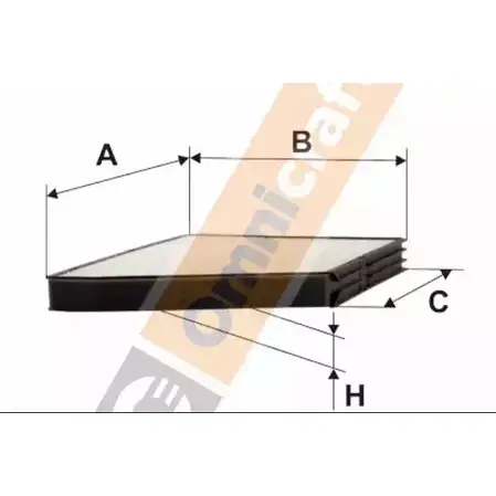 Салонный фильтр OMNICRAFT 1263722369 HAMZ19N619HH 2144774 HAM J19G244BCAA изображение 0