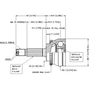 Шрус граната VEMA NK1W5 A 18596 XKYZCH 1263756915 изображение 0