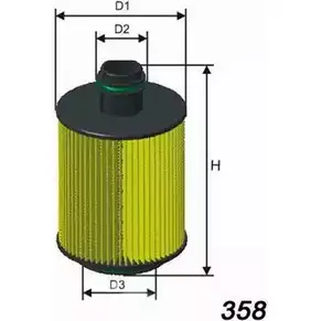 Топливный фильтр MISFAT RQC S8P F140 1264318754 Q7KV84 изображение 0