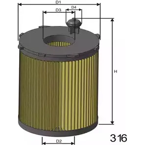 Масляный фильтр MISFAT 1264323070 E6 MONFR L157 I1OXU1 изображение 0