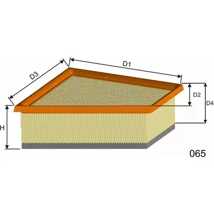 Воздушный фильтр MISFAT P594A 1264331630 356 QHT DHI8SL изображение 0