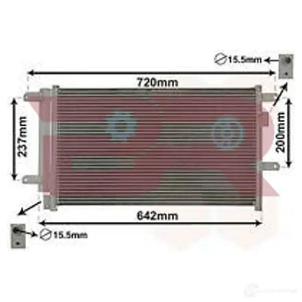 Радиатор кондиционера BOTTO RICAMBI 1438645910 brac6333 WT ZSHE